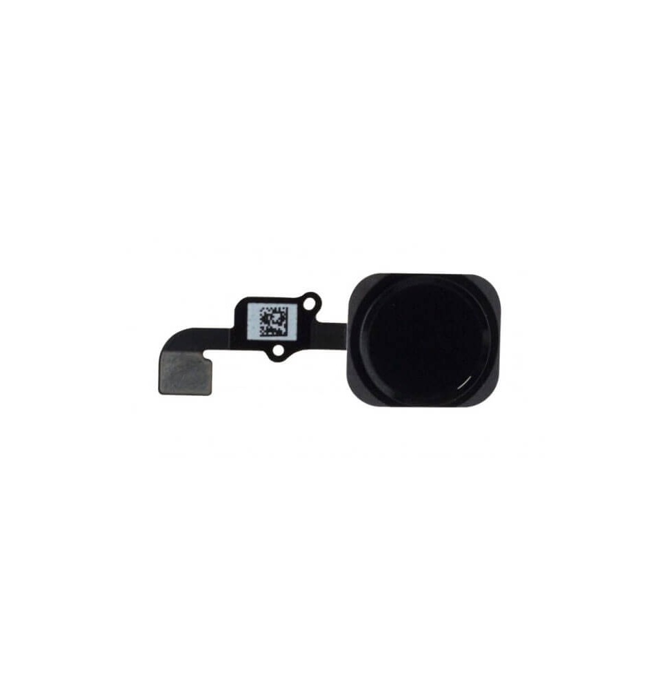 Nappe Bouton Home compatible avec iPhone 6 / 6 Plus Noire