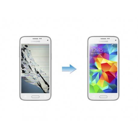 Changement Ecran LCD + Tactile Assemblé Samsung Galaxy S5 Mini SM-G800 