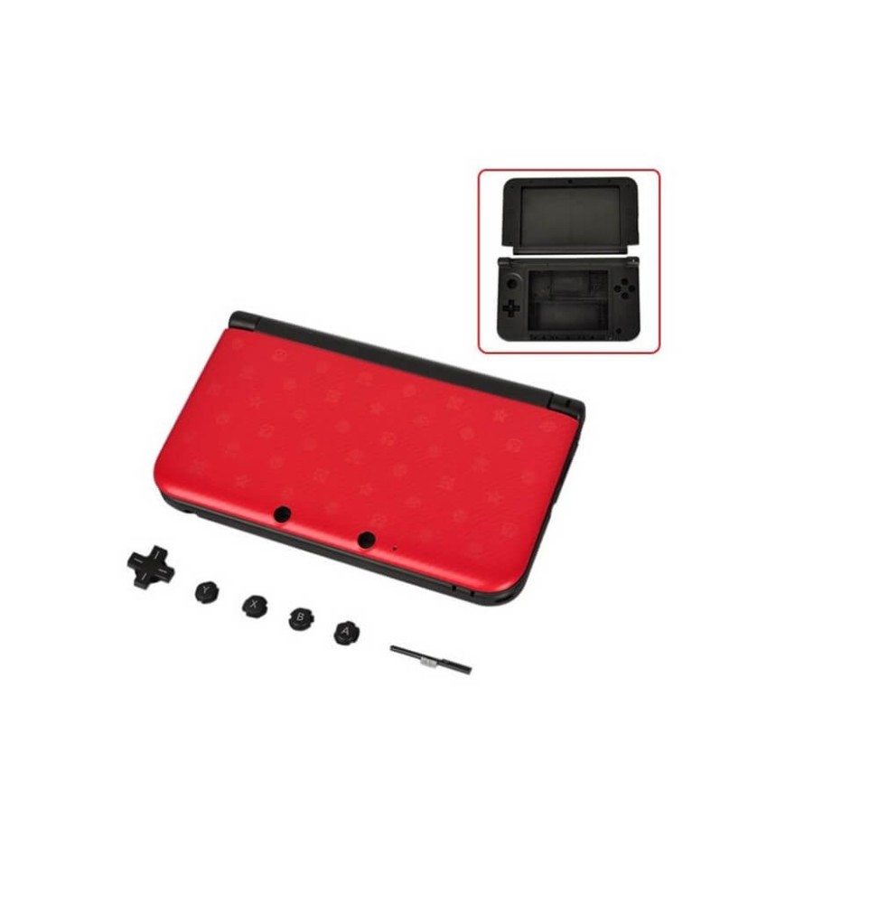 Coque Nintendo 3DS XL Rouge Mario Complete