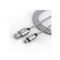 Cable USB Type C Gris 1M