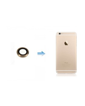 Changement Contour Caméra Arrière + Vitre lentille iPhone 6+ / 6S+ Champagne