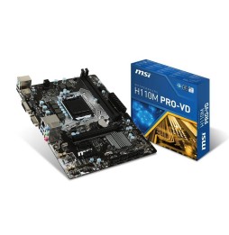 Carte mère MSI H110M Pro DV Intel Micro ATX Socket LGA1151