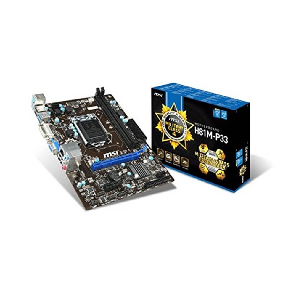 Carte Mère MSI H81M-P33 Intel micro ATX Socket 1150