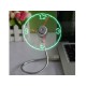 Ventilateur USB Horloge Avec Lumière LED Affichage Temps Réel Pour PC