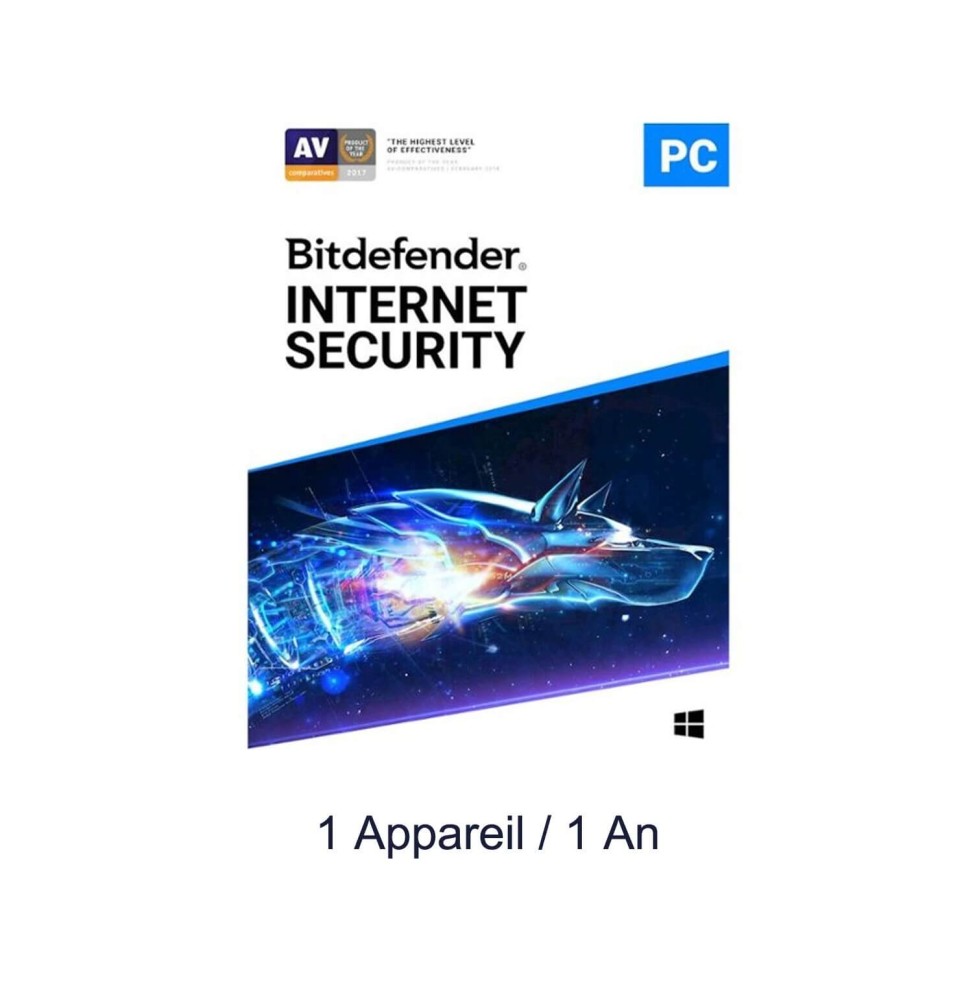 Bitdefender INTERNET SECURITY 2019 - 1 Poste / 1 an Bitdefender INTERNET SECURITY 2019 - 1 Poste / 1 an