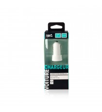 Chargeur voiture USBx2 Blanc