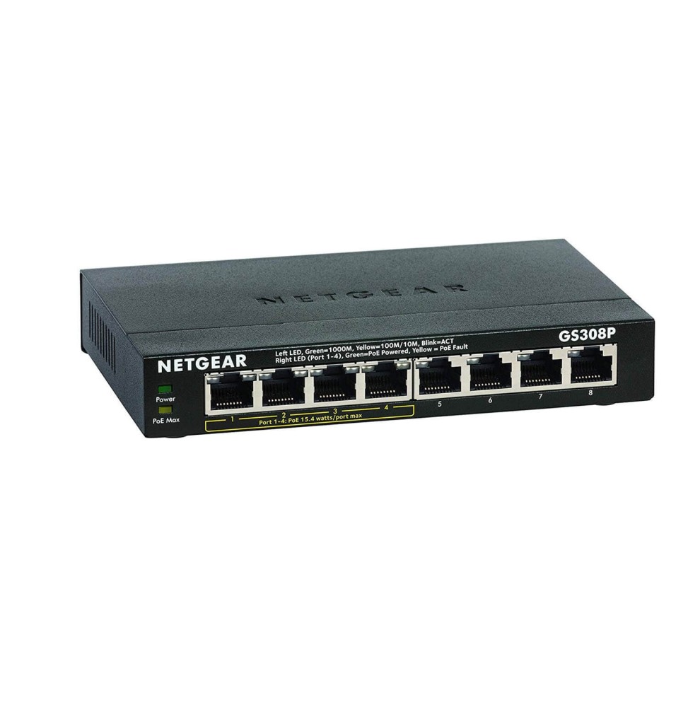 Switch Ethernet 8 Ports Netgear avec 4 Ports PoE GS308P