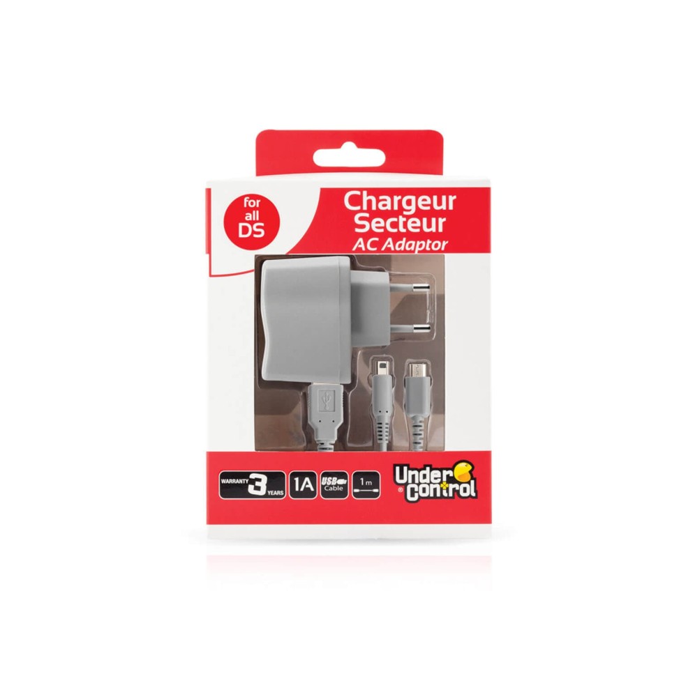 Adaptateur secteur Nintendo DS/3DS Gris 6 en 1