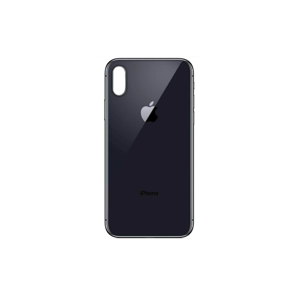 Facade Arrière compatible avec iPhone X Noir