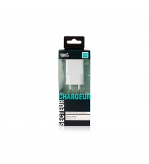 Chargeur Secteur USB Blanc 2.1A