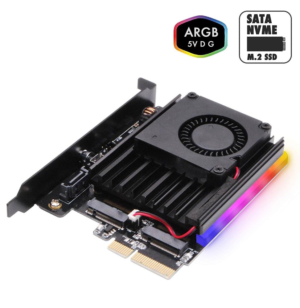 Adaptateur Double M.2 pour SATA PCIE