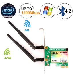 Carte Réseau Wi-FI avec Bluetooth 4.0 PCI