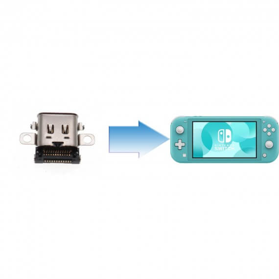Changement Connecteur Alimentation Nintendo Switch Lite - Third Party