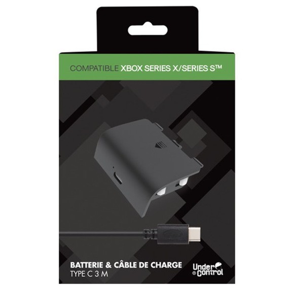 Kit Batterie Et Cable De Charge USB-C 3M Manette Compatible Xbox Serie X/S