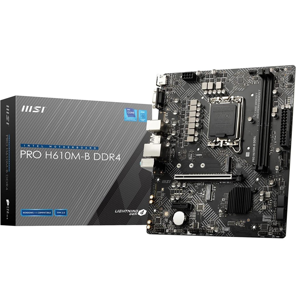 Carte mère MSI H610M-D Intel Micro ATX Socket LGA1700