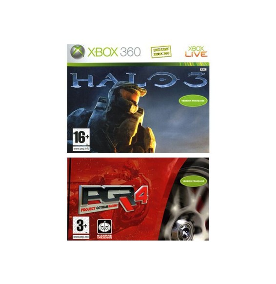 Bundle Halo 3 + PGR 4 Occasion [ Xbox360 ]