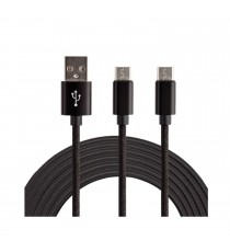 Cable De Charge Double Type-C Compatible PlayStation 5 2M