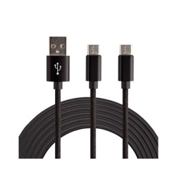 Cable De Charge Double Type-C Compatible PlayStation 5 2M