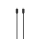 Câble de charge USB-C vers Type-C 1.5M 3A Noir