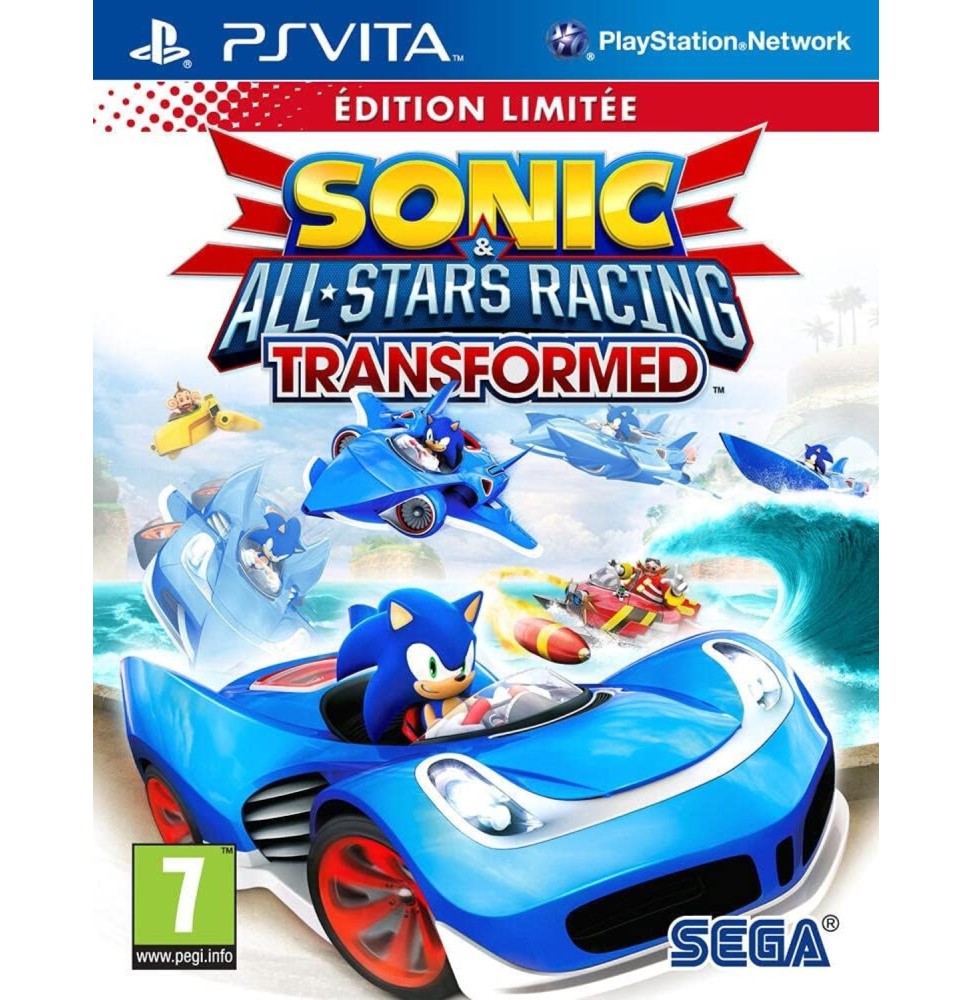 Sonic & All-Stars Racing : Transformed - édition limitée Occasion [ Sony Ps Vita ]