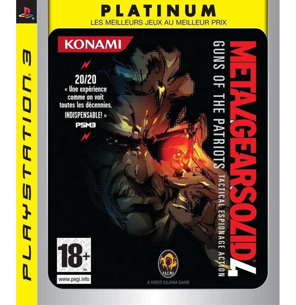 Metal Gear Solid 4 Guns of the Patriots  platinum Occasion [ Sony PS3 ]