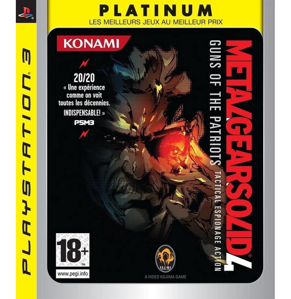 Metal Gear Solid 4 Guns of the Patriots platinum Occasion [ Sony PS3 ]