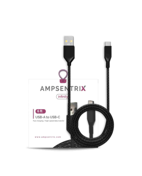 Câble de charge USB-A vers Type-C Infinity 2M Noir