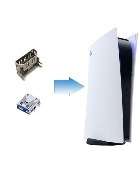 Changement Connectique HDMI + USB arrière PS5 / PS5 Slim