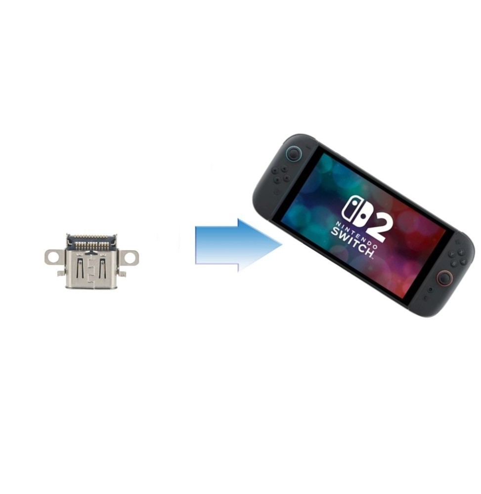 Changement Connecteur alimentation Nintendo Switch 2 - Third Party