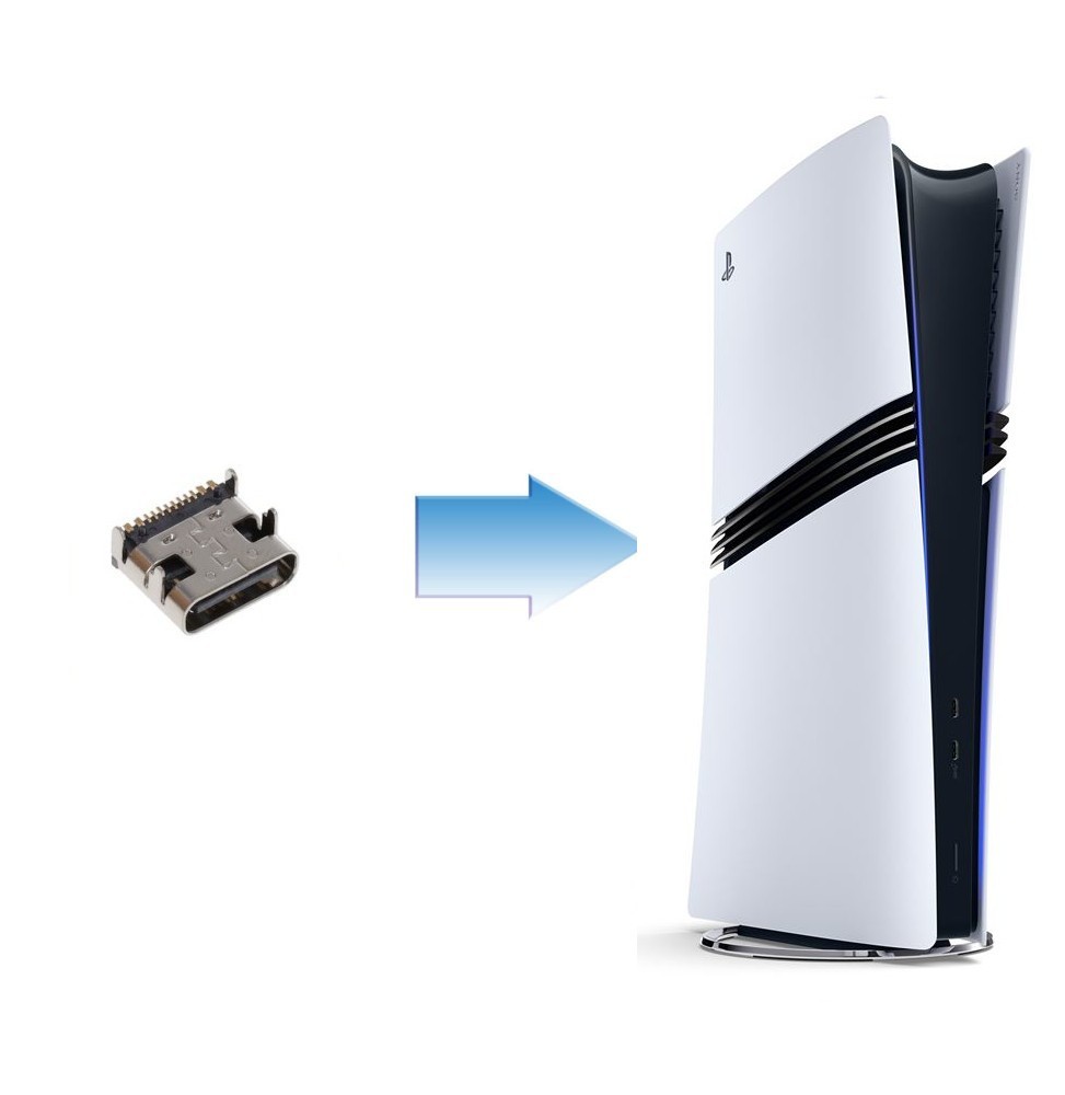 Changement Port USB C PS5 Pro