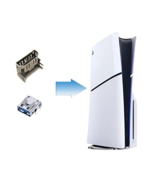 Changement Connectique HDMI + USB arrière PS5 / PS5 Slim