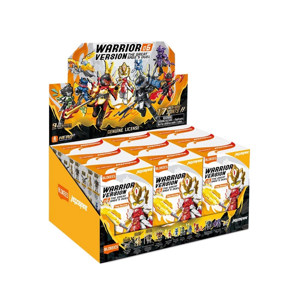 Display Mini-Maquettes Blokees Hero Infinity Warrior Version 06 - Great Sages Duel (9 Blind Box)