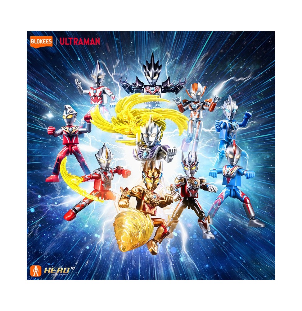 Display Mini-Maquettes Blokees Ultraman Galaxy Version 16 (9 Blind Box)