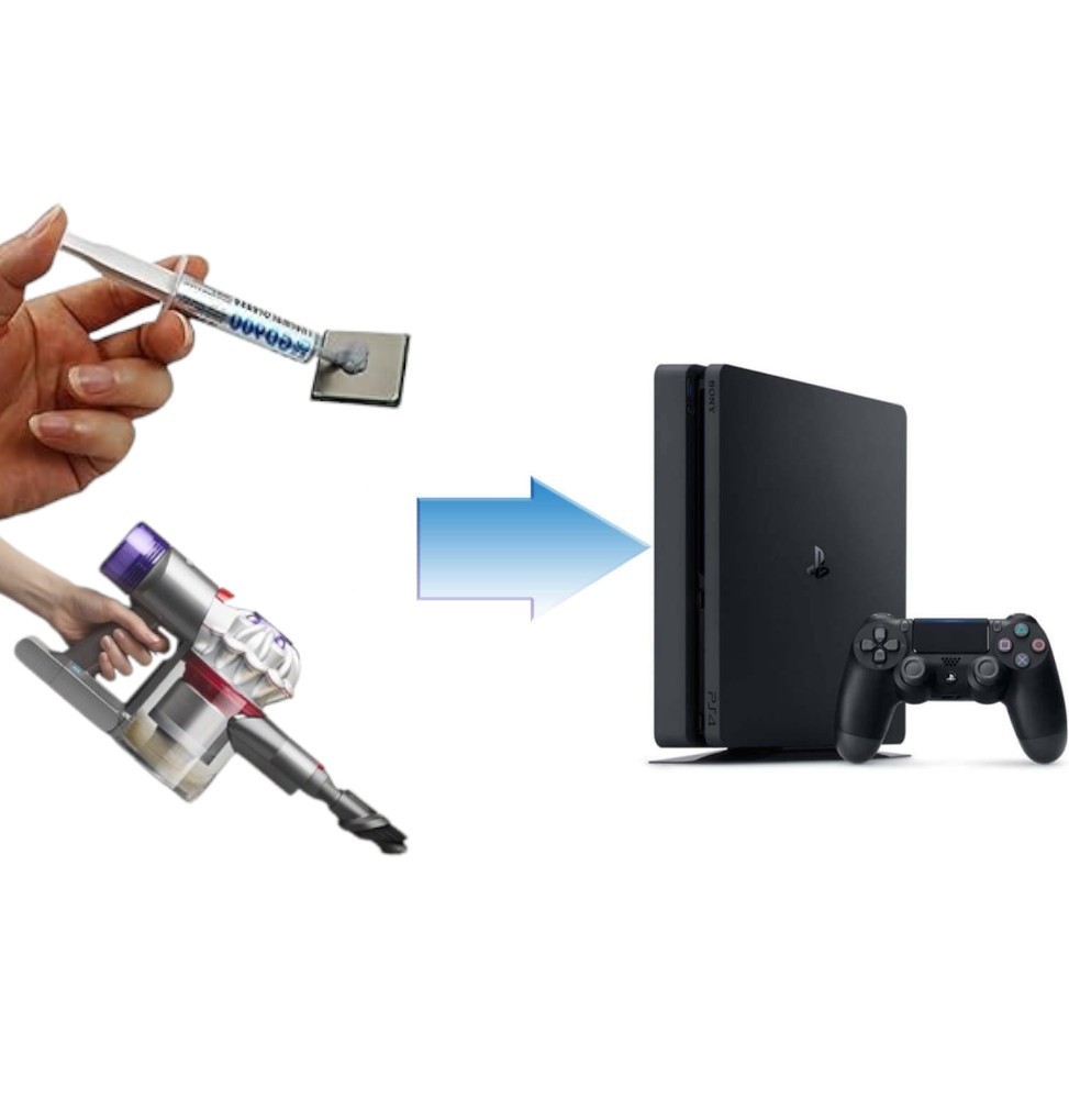 Nettoyage + Changement pâte thermique PS4 - Sony