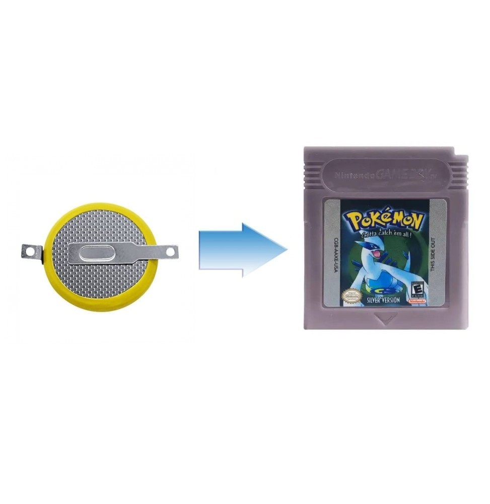 Remplacement Pile Sauvegarde Cartouche Gameboy