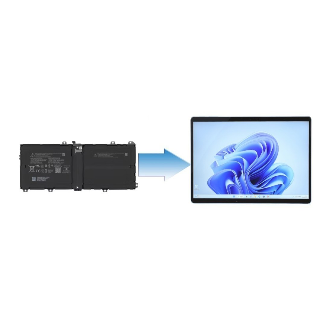 Changement Batterie Microsoft Surface 10 2077 / 2078 / 2079 / 2121