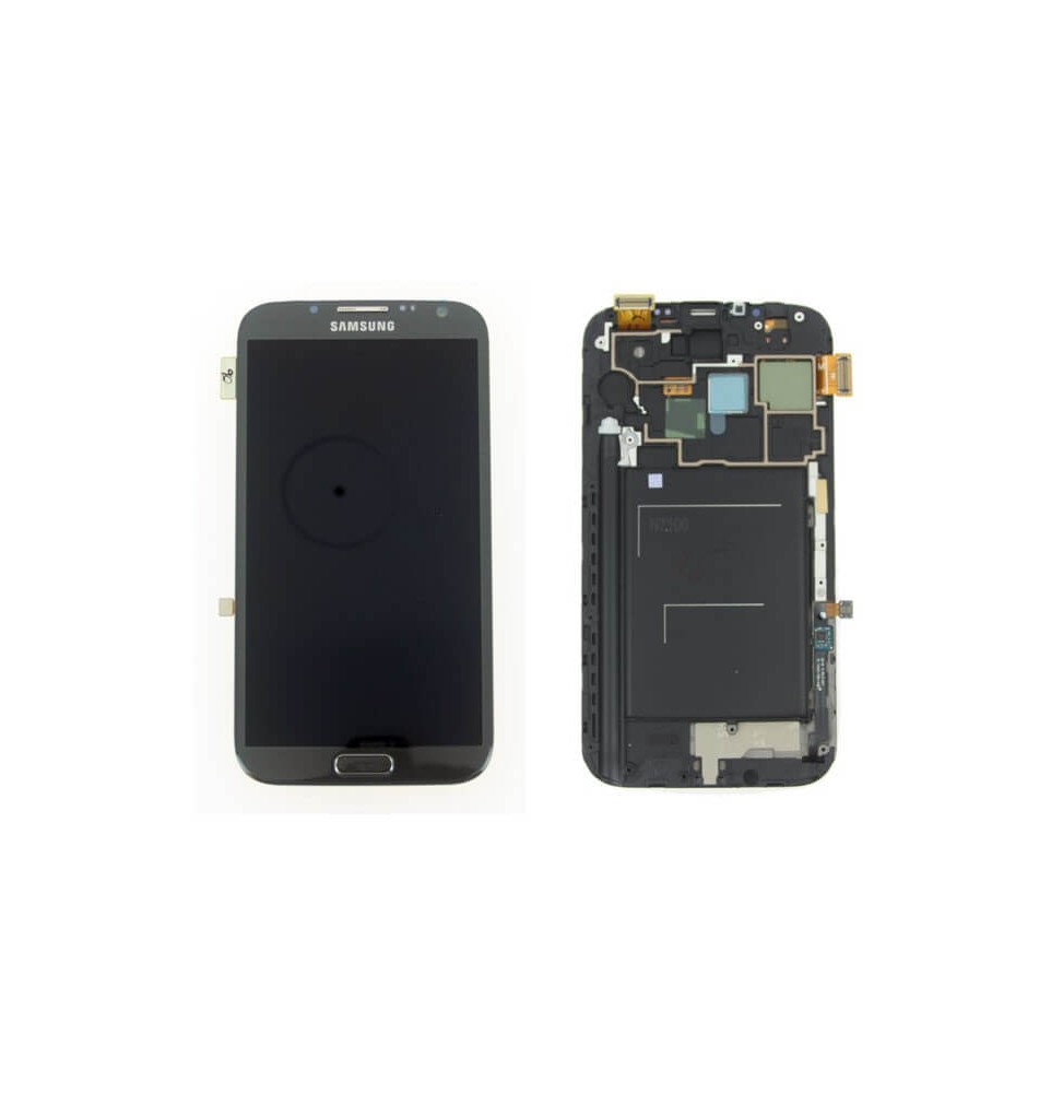 Ecran LCD + Tactile Complet Samsung Galaxy Note II N7100 Gris