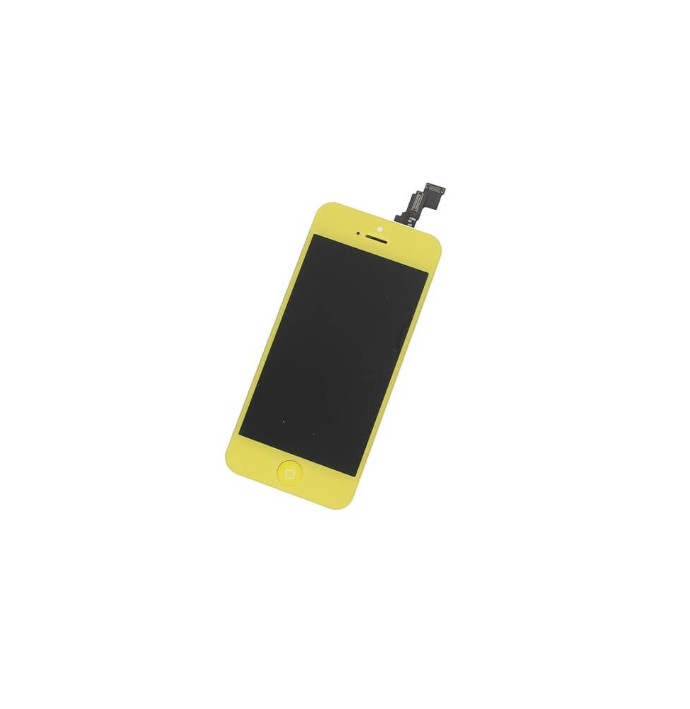 Ecran LCD + Tactile compatible avec iPhone 5C Jaune